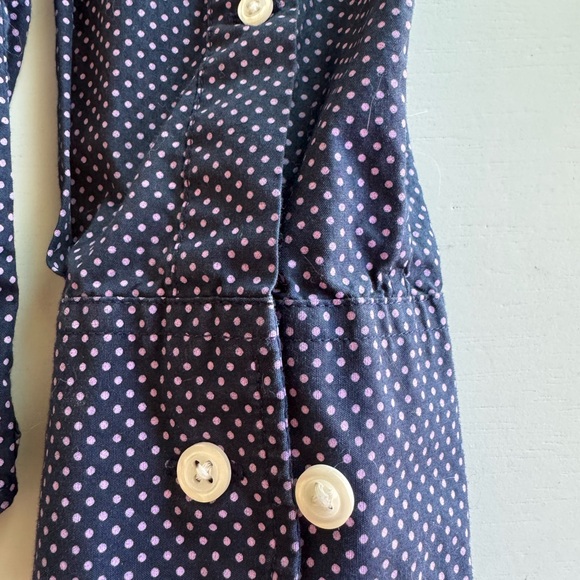 Bonobos Men's navy and purple Cotton Button-Up Shirt size Small Short - Picture 4 of 7